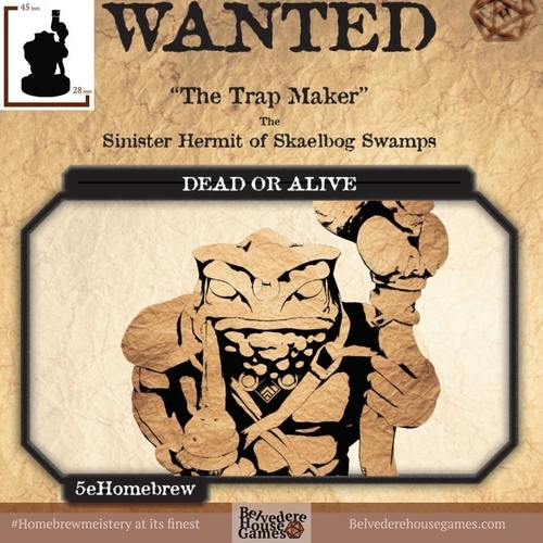 The Trapmaker 28mm Support Free Mini 3D Print 397167