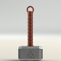 Key Chain In Shape Of Thor's Hammer - Thumbnail 2