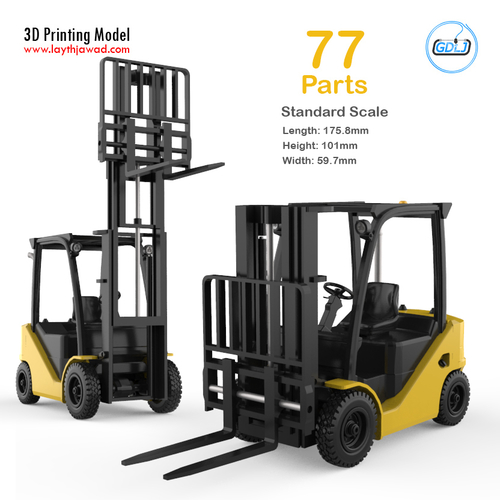 Clark S20 53 Forklift Truck - PRO version 3D Print 397351