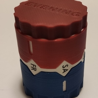 Pills case bottle weekly organizer dispenser - Thumbnail 2