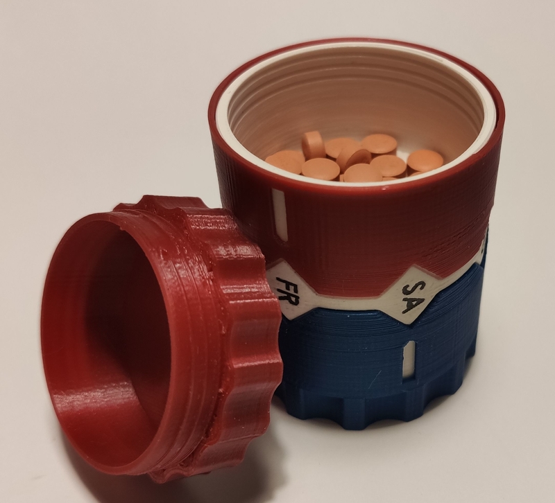 Pills case bottle weekly organizer dispenser