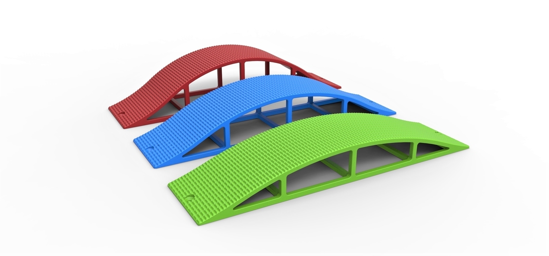 Cross Axle Bridge for diecast RC cars 1:10 3D Print 397456