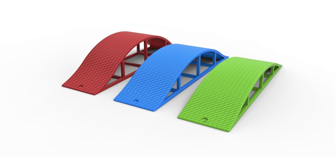 Cross Axle Bridge for diecast RC cars 1:10 3D Print 397457
