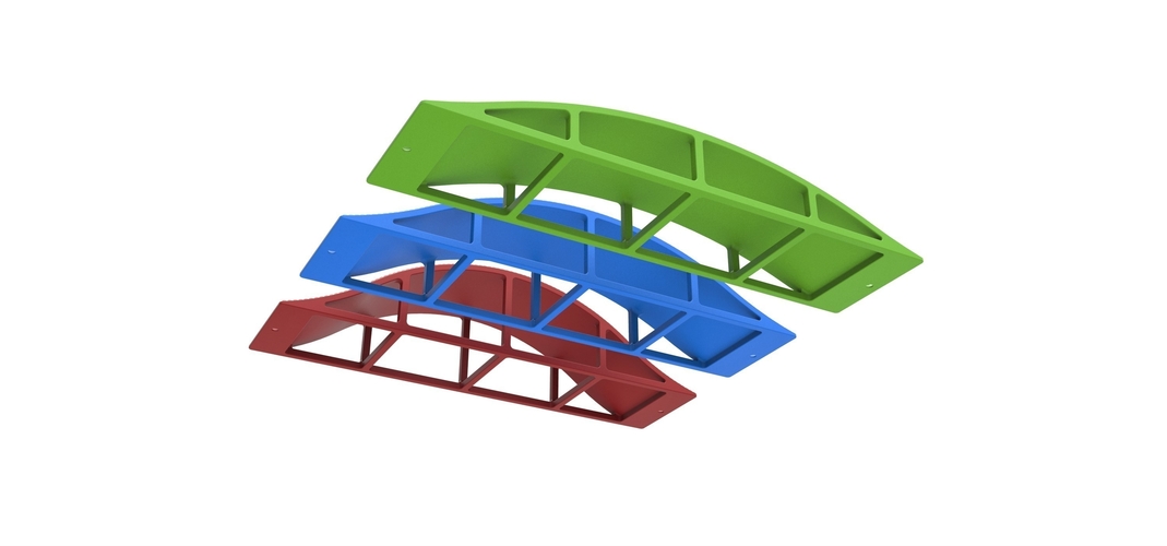 Cross Axle Bridge for diecast RC cars 1:10 3D Print 397461