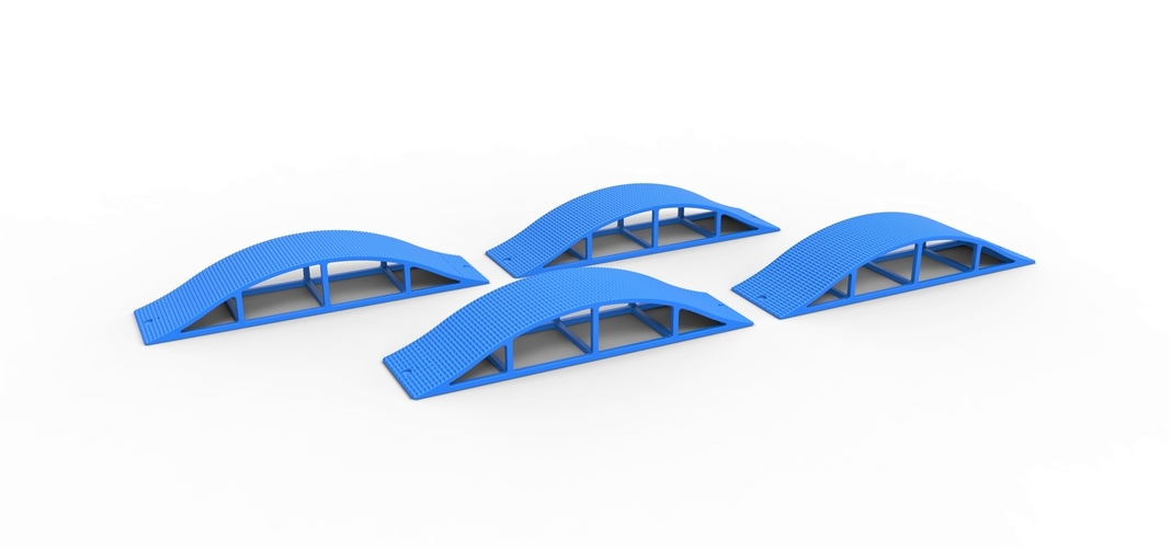 Cross Axle Bridge for diecast RC cars 1:10 3D Print 397462