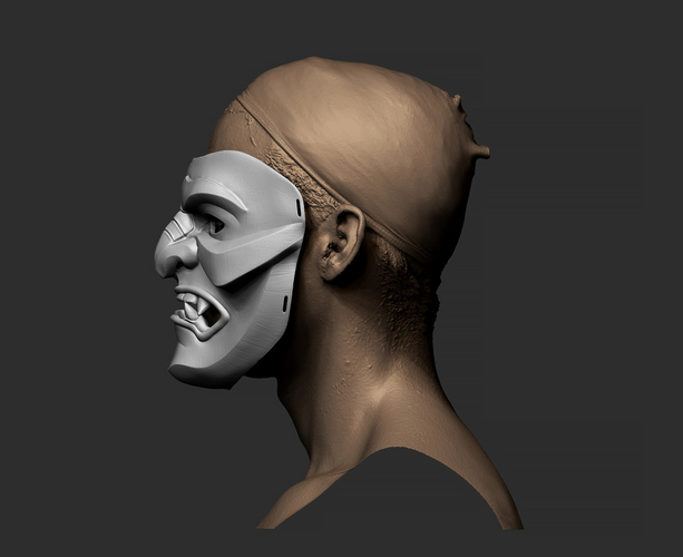 Kabuto Japanese Hannya Mask Oni Mask Samurai Mask 3D print model 3D Print 397552