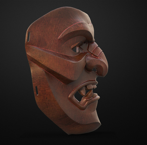 Kabuto Japanese Hannya Mask Oni Mask Samurai Mask 3D print model 3D Print 397554