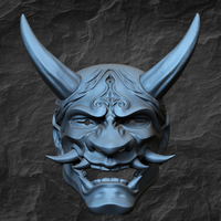 Traditional Japanese Hannya Mask Oni Mask Samurai Mask  - Thumbnail 2