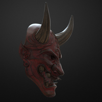 Traditional Japanese Hannya Mask Oni Mask Samurai Mask  - Thumbnail 5