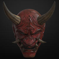 Traditional Japanese Hannya Mask Oni Mask Samurai Mask  - Thumbnail 7