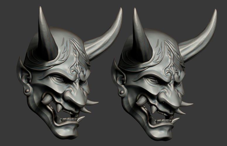 The Dragon Oni Mask 3D File 
