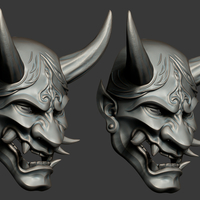 Traditional Japanese Hannya Mask Oni Mask Samurai Mask  - Thumbnail 9