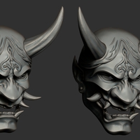 Traditional Japanese Hannya Mask Oni Mask Samurai Mask  - Thumbnail 10