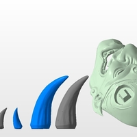 Traditional Japanese Hannya Mask Oni Mask Samurai Mask  - Thumbnail 11