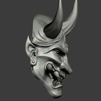 Traditional Japanese Hannya Mask Oni Mask Samurai Mask  - Thumbnail 12
