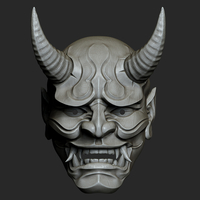 Traditional Japanese Hannya Mask Oni Mask Samurai Mask - Thumbnail 5