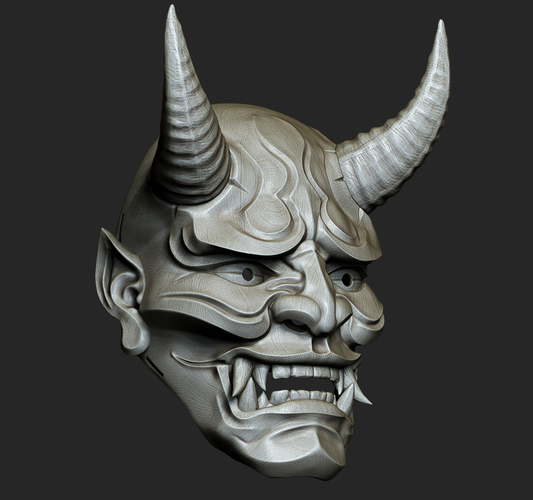 Traditional Japanese Hannya Mask Oni Mask Samurai Mask