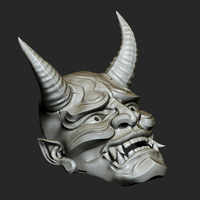 Traditional Japanese Hannya Mask Oni Mask Samurai Mask - Thumbnail 8
