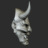 Traditional Japanese Hannya Mask Oni Mask Samurai Mask - Thumbnail 9