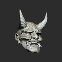 Traditional Japanese Hannya Mask Oni Mask Samurai Mask - Thumbnail 10