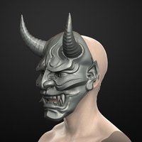 Traditional Japanese Hannya Mask Oni Mask Samurai Mask - Thumbnail 13