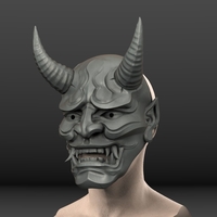 Traditional Japanese Hannya Mask Oni Mask Samurai Mask - Thumbnail 14