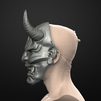 Traditional Japanese Hannya Mask Oni Mask Samurai Mask - Thumbnail 15