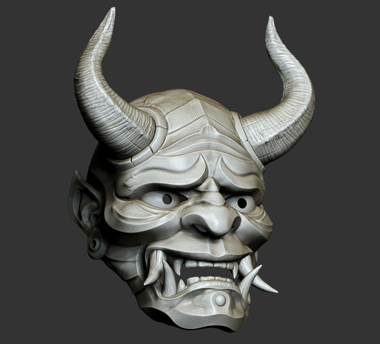 Traditional Japanese Hannya Mask Oni Mask Samurai Mask