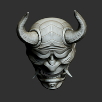 Traditional Japanese Hannya Mask Oni Mask Samurai Mask - Thumbnail 6