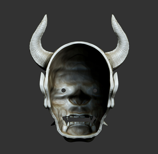 Traditional Japanese Hannya Mask Oni Mask Samurai Mask 3D Print 397603