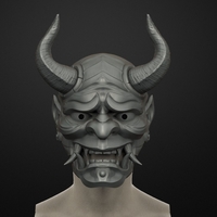 Traditional Japanese Hannya Mask Oni Mask Samurai Mask - Thumbnail 8