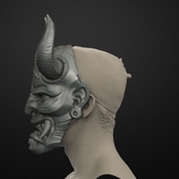 Traditional Japanese Hannya Mask Oni Mask Samurai Mask - Thumbnail 11