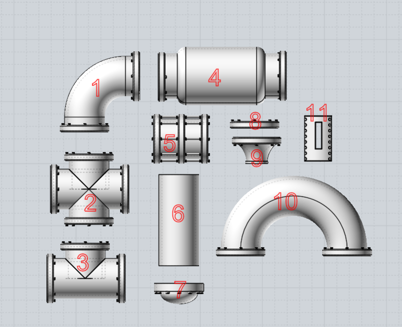 Industrial pipes