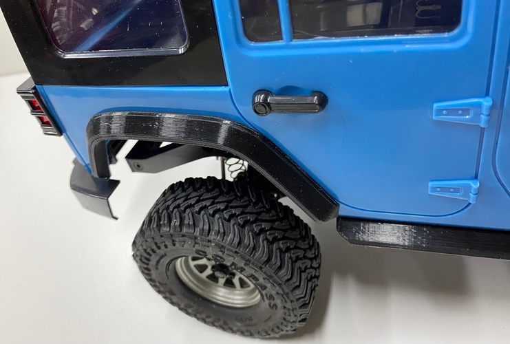 RC4WD Cross Country Rear Flares 3D Print 397648