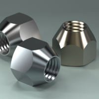 Small DIN 74361 fastener nut bolt 3D Printing 397655
