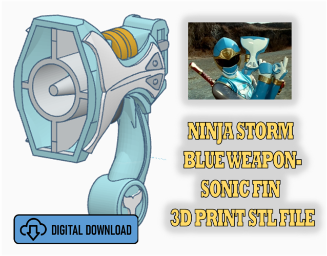 Ninja Storm Wind Weapon- Sonic Fin 3D Print 397697