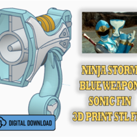 Small Ninja Storm Wind Weapon- Sonic Fin 3D Printing 397697