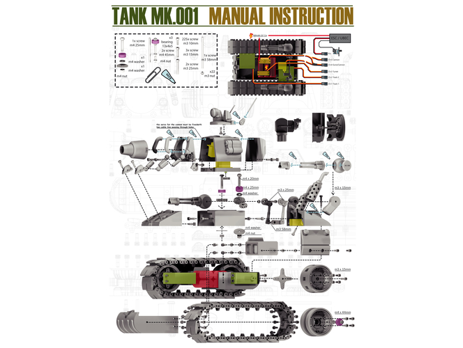 RC Metal Tank MK001 3D Print 397712