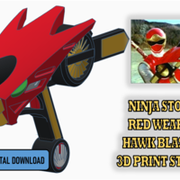 Small Ninja Storm Wind Weapon- Hawk Blaster 3D Print STL File 3D Printing 397721