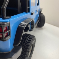 Small RC4WD Cross Country Rear Tube Flat Flares (NARROW) 3D Printing 397763