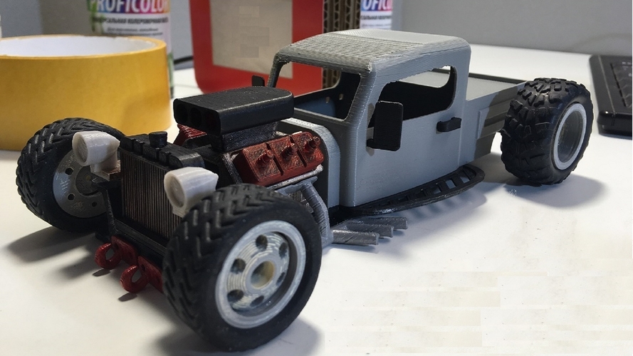 RC car 1/24 Hot Rod  3D Print 397771