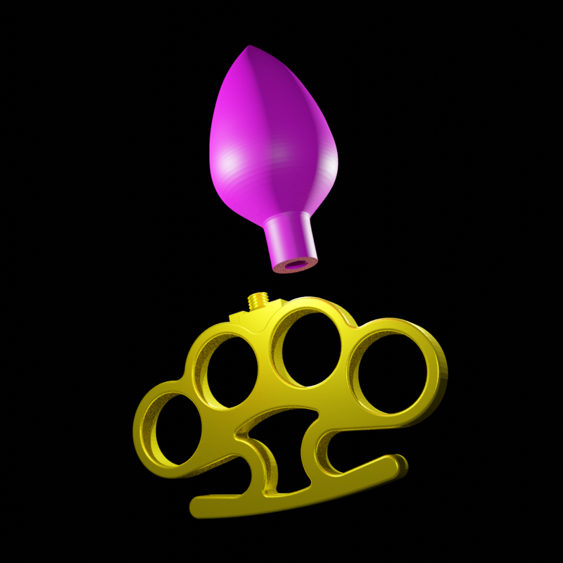 BUTT PLUG WITH AMERICAN FIST