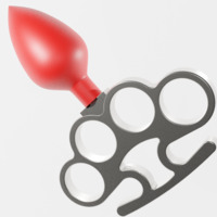 BUTT PLUG WITH AMERICAN FIST - Thumbnail 2