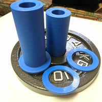 Olympic to Standard Barbell Dumbbell weight plate adapter 1in ID - Thumbnail 4