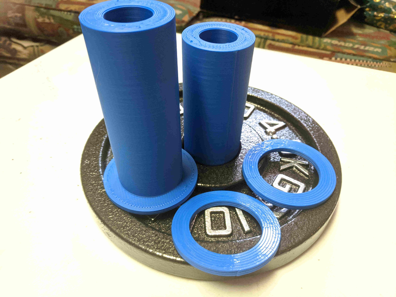 Olympic to Standard Barbell weight plate adapter 1.5 in ID
