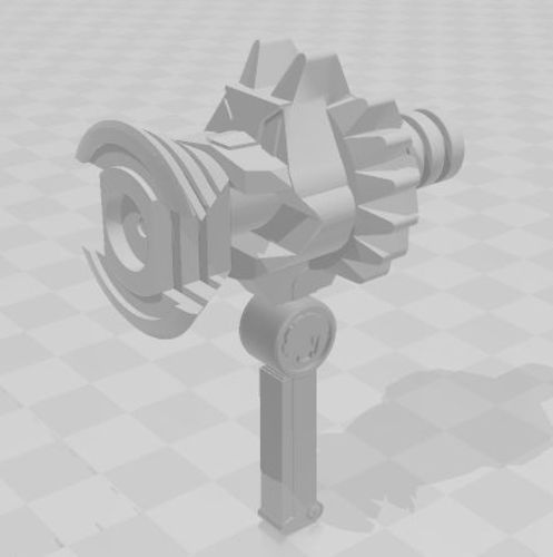 Ninja Storm Wind Weapon- Lion Hammer 3D Print STL File 3D Print 397966