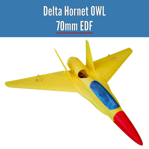 Delta Hornet OWL 70mm EDF from OWLplane - test files 3D Print 398035