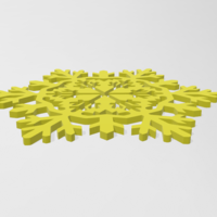 Small snowflake 3D Printing 398139
