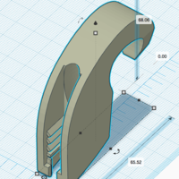 Small Adjustable Sandow Hook 3D Printing 398213