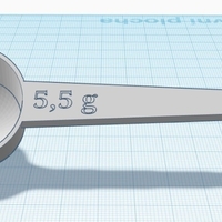 Small coffee ladle 5,5 g 3D Printing 398320